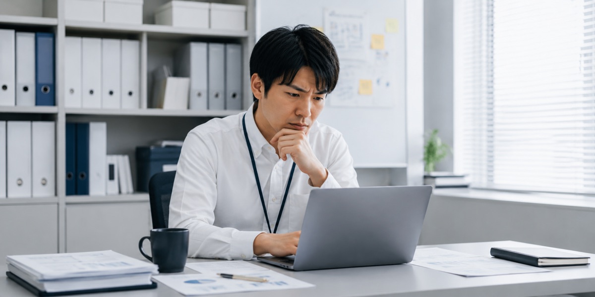 特定のIT担当者から業務の引き継ぎを受ける社員